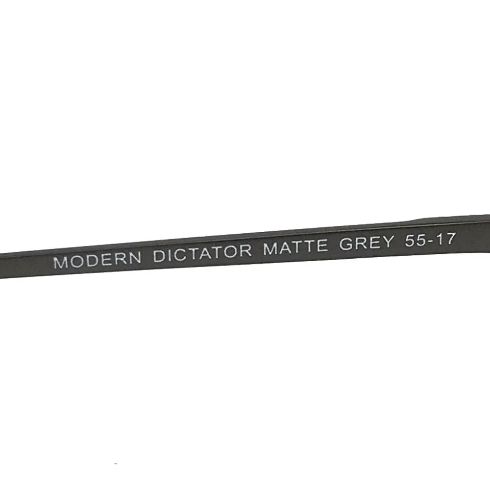 Modz Eyeglasses Frames MODERN DICTATOR MATTE GREY Wire Rim Titanium 55-17-145
